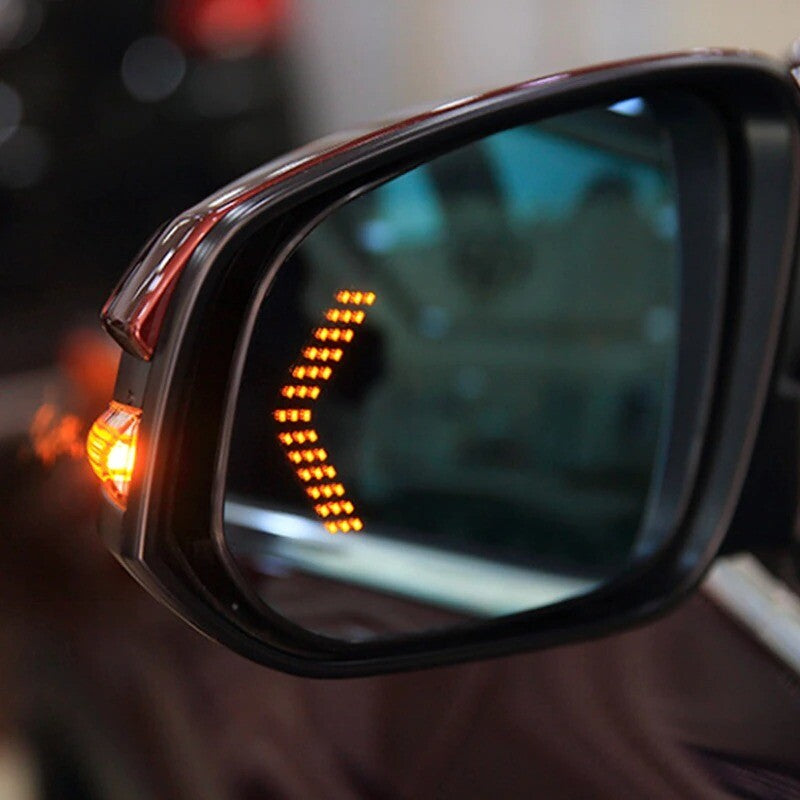 Car Mirror Repeater Turn Signal Rear View (4 Colours) Pack of 2