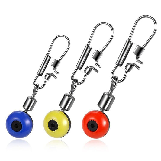 10x Fishing Float Bobber Stops Space Beans Swivel Connectors Wobbler Sea Fishing