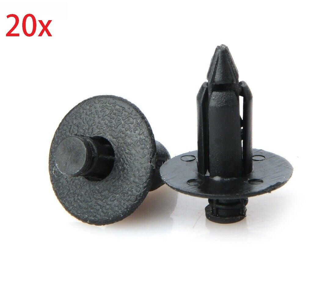 20x 8mm Hole Bike Fasteners Plastic Rivet Clips for Honda Yamaha Suzuki