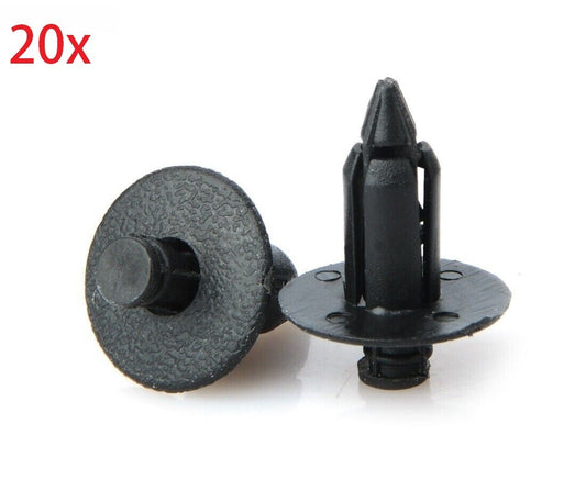 20x 8mm Hole Bike Fasteners Plastic Rivet Clips for Honda Yamaha Suzuki