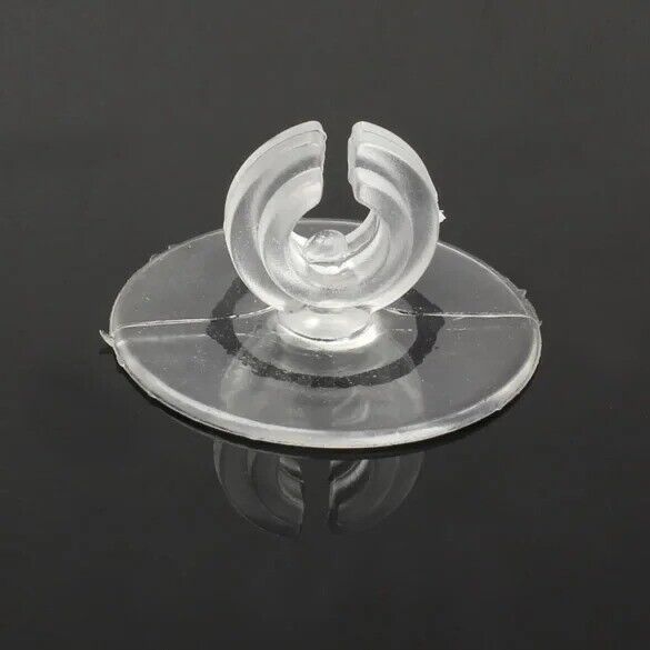 10x Aquarium Suction Cup Holder Fish Tank Sucker for 4/6mm Air Line Pipe Tube