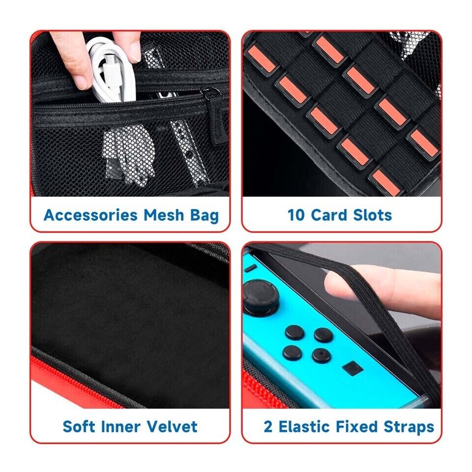 Storage Bag for Nintendo Switch Portable NS Console Travel Cover Case