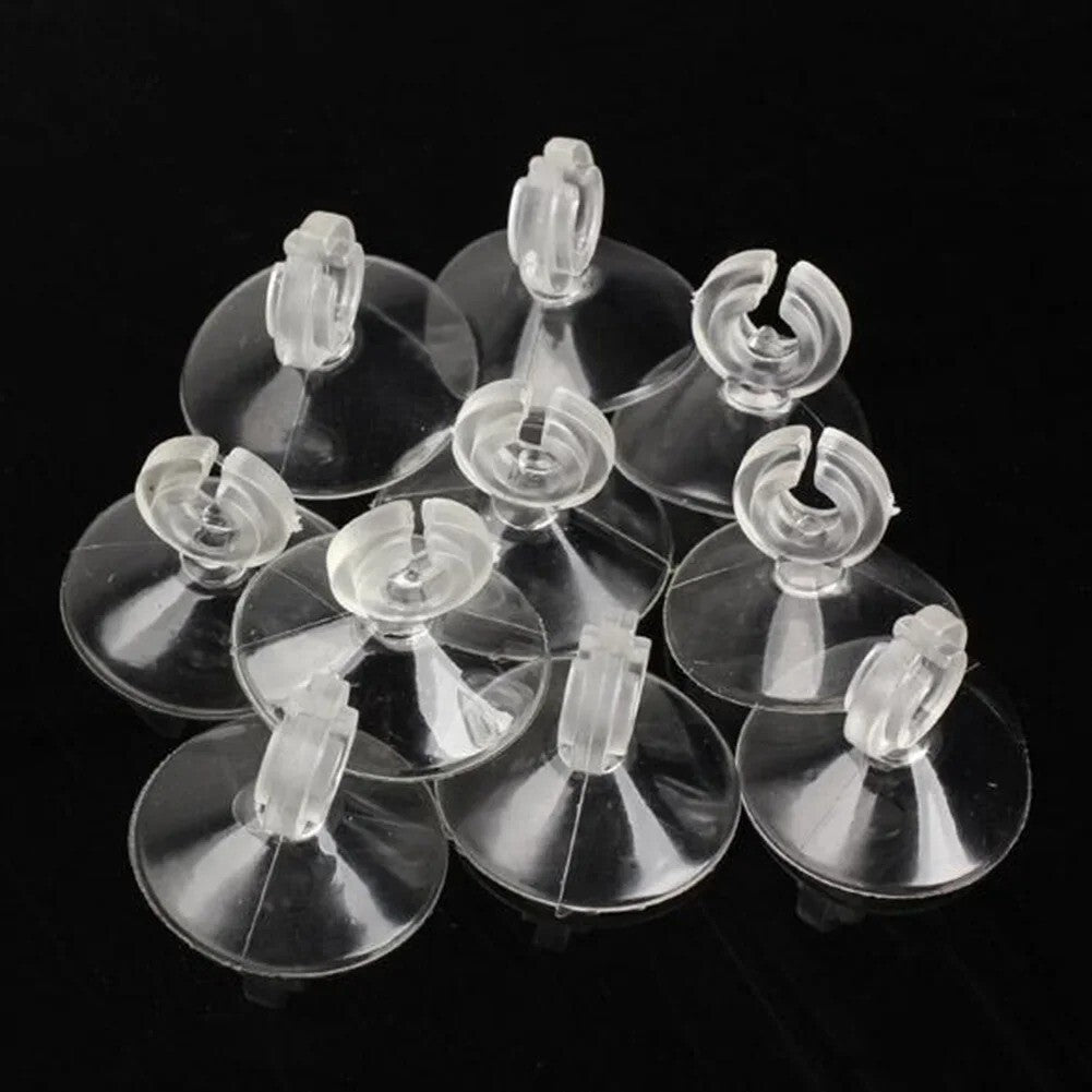 10x Aquarium Suction Cup Holder Fish Tank Sucker for 4/6mm Air Line Pipe Tube