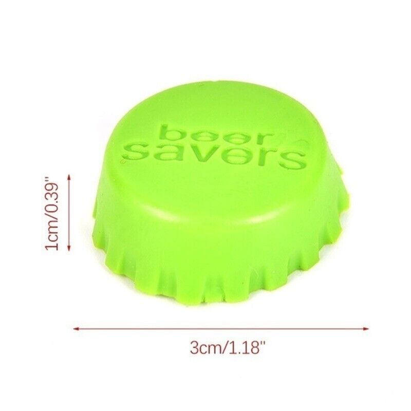 6x Reusable Silicone Bottle Caps for Beer Soy Vinegar Soda Cola Bottles 