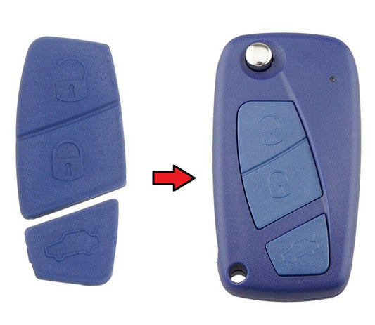 3 Button Key Button Pad Replacement Repair for Fiat Punto Stilo Panda Ducato