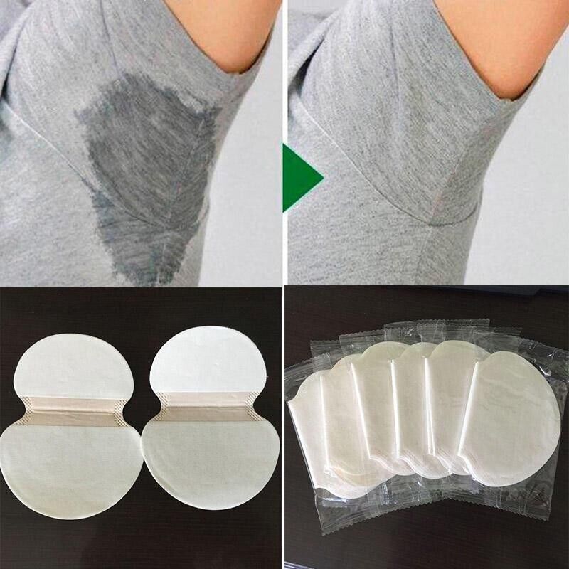 10x T-Shirt Shape Sweat Pads Washable Dress Clothing Perspiration Pads