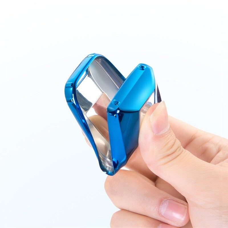  Audi 3 Button Remote Key Fob Case Cover Protector TPU Silver