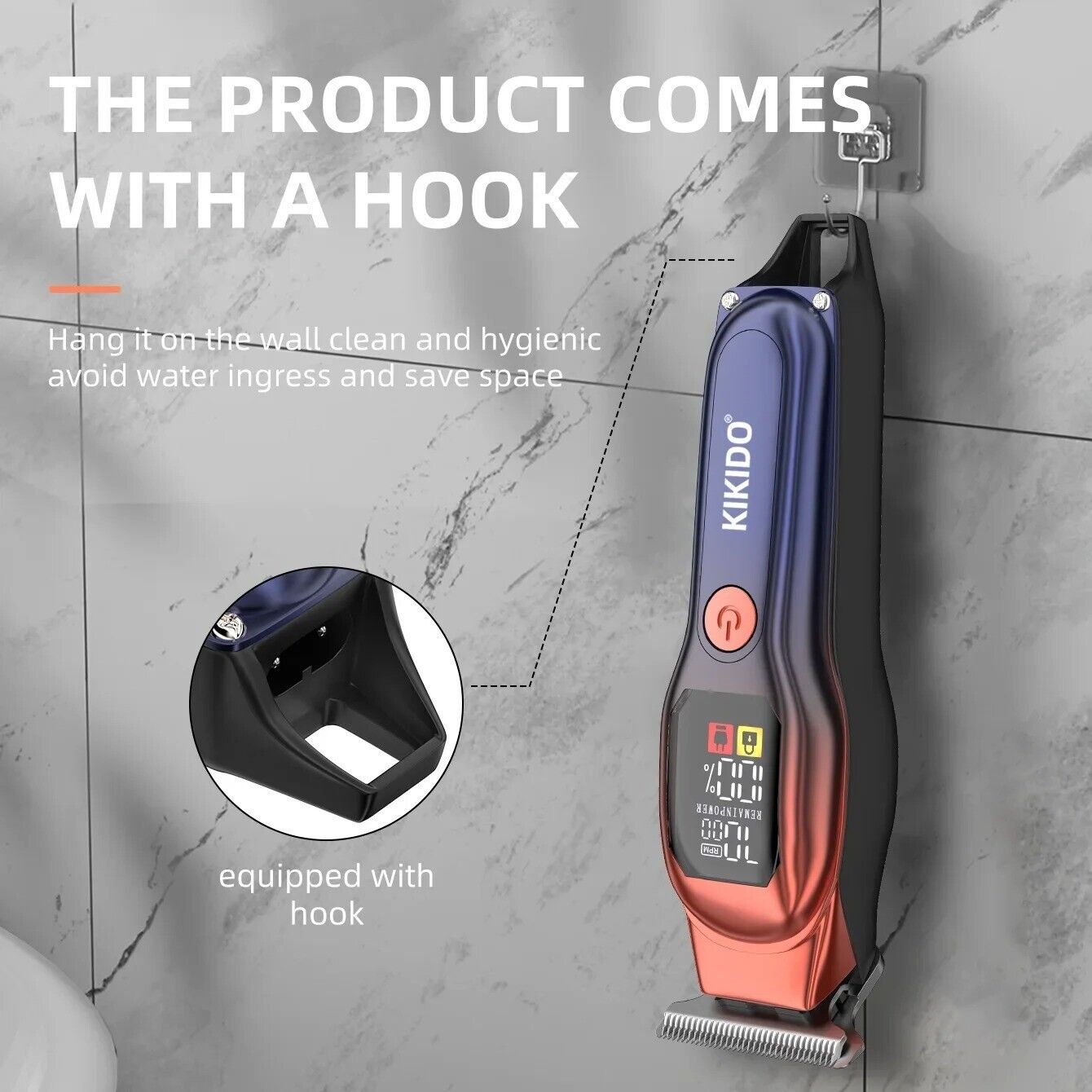 Rechargeable Professional Hair Clippers Low Noise Hair Clippers