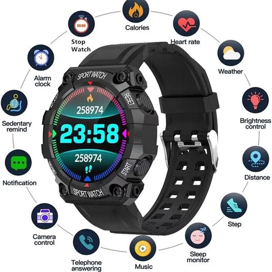 2023 FD68S Smart Watch Heart Rate Bluetooth Connection Music Weather