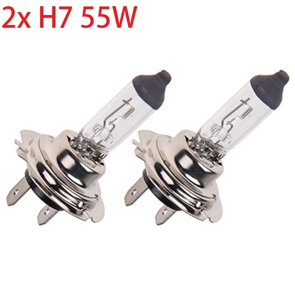2x H7 Headlight Bulbs 55W 4300K 12V Xenon Bright Yellow Car Bulbs