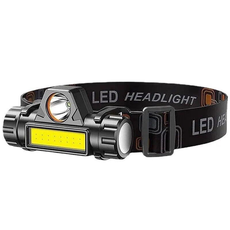 Rechargeable COB LED USB Headlamp Strong Magnetic Powerful Headlight Waterproof