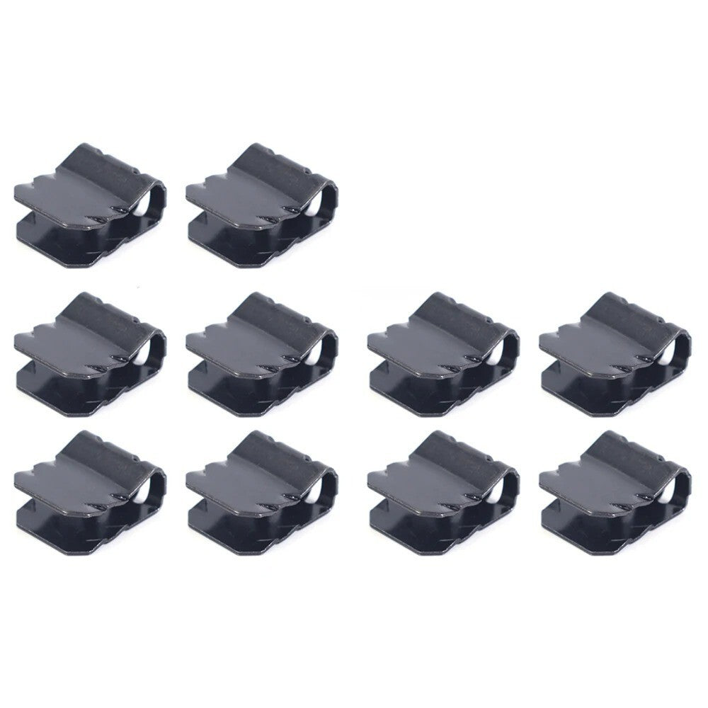 10x Car Mudguard Fixing Clips Auto Engine Guard U-shaped Buckle Clamps