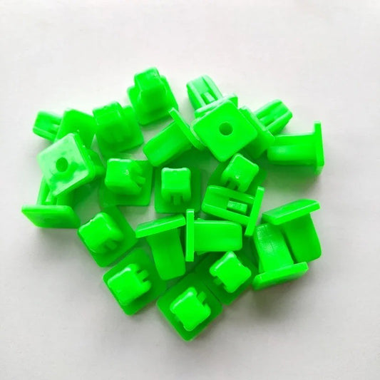 15x Square Car Fasteners Fast Wire Seat Retainer Rivet Engine Cover Fender Clips