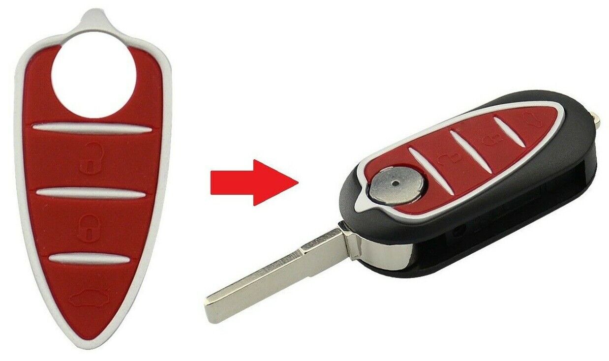 Alfa Romeo GTO 159 Mito Giulietta 3 Button Remote Key Fob Rubber Pad Insert