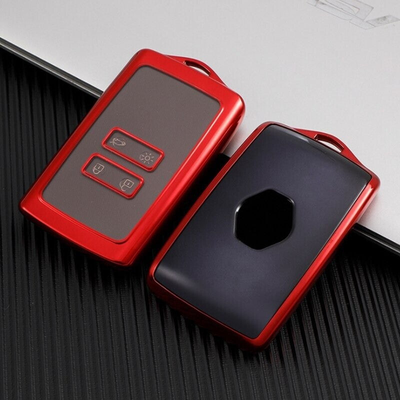 Car Key Case Cover for Renault Megane Zoe 4 RS Captur Kadjar Arkana