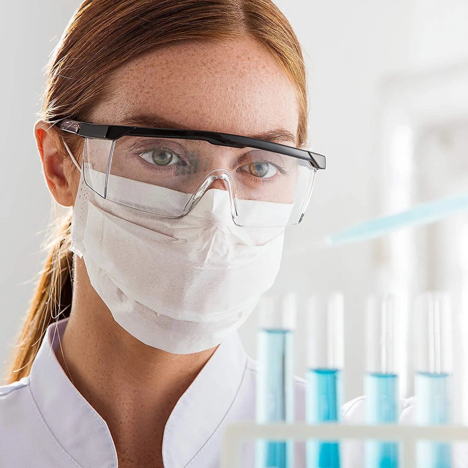 Work Safety Glasses Eye Protecting Lab Goggles Protective Anti-Splash Glasses