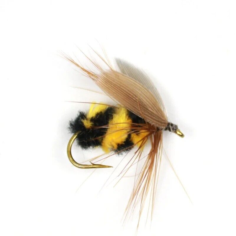 10x Artificial Insect Bait Lure Bee Fly Trout Artificial Fishing Lures 15mm
