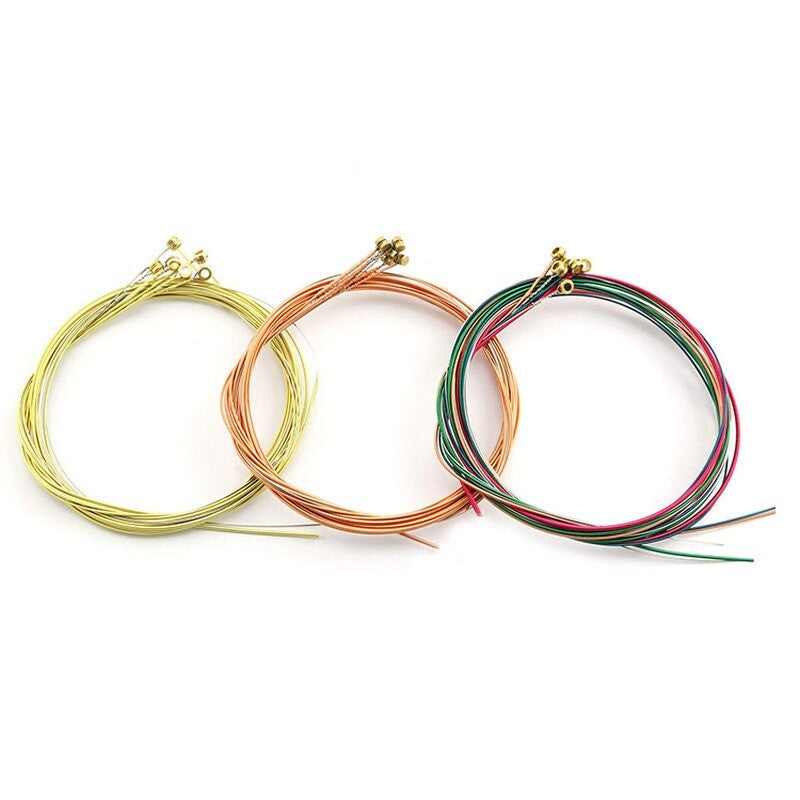 6x Copper Strings for Classic Guitar Acoustic Folk Guitar Parts