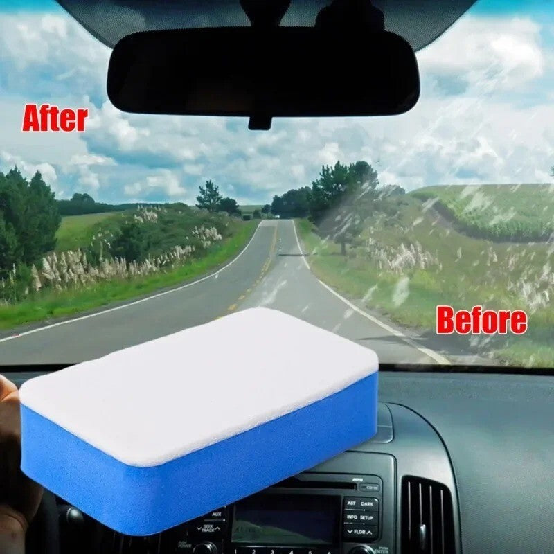 Car Oil Film Cleaning Sponge Wiper Polishing Sponges Brush Car Windshield Glass
