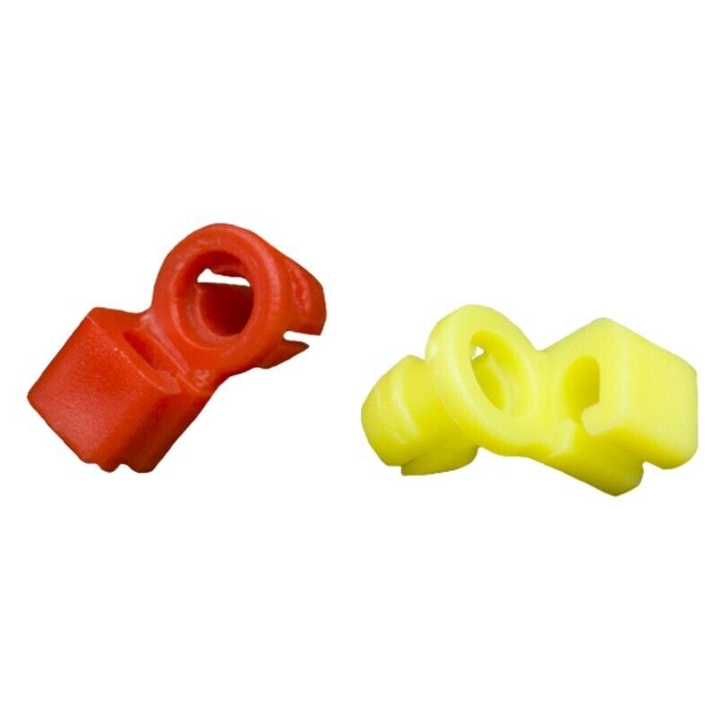 Pair of Car Left and Right Door Side Lock Latch Rod 4mm Size Plastic Clips