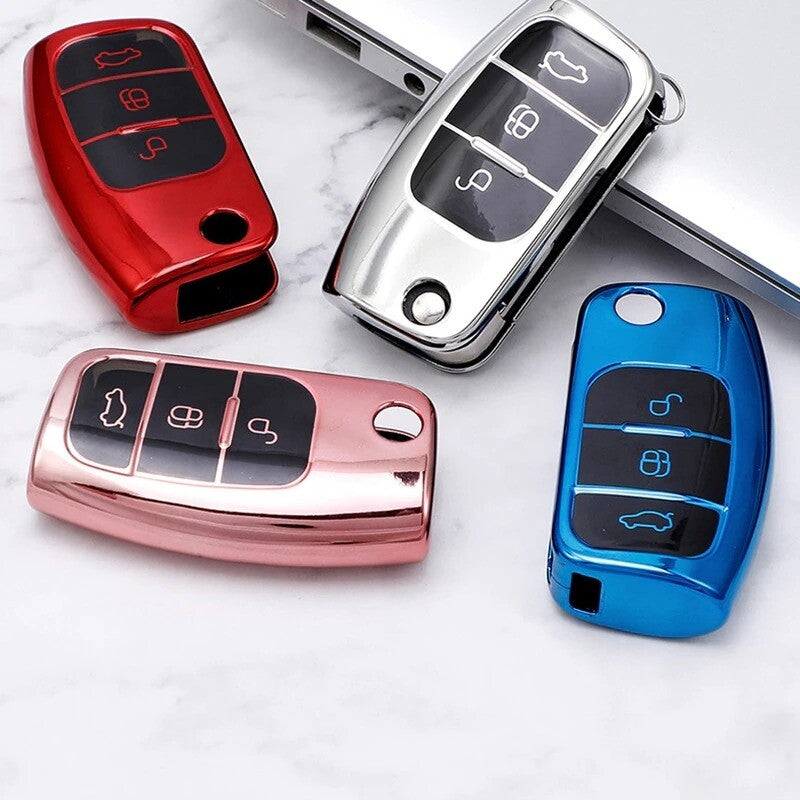 Remote Key Fob TPU Case Cover for Ford Focus Fiesta Escape B-Max Galaxy