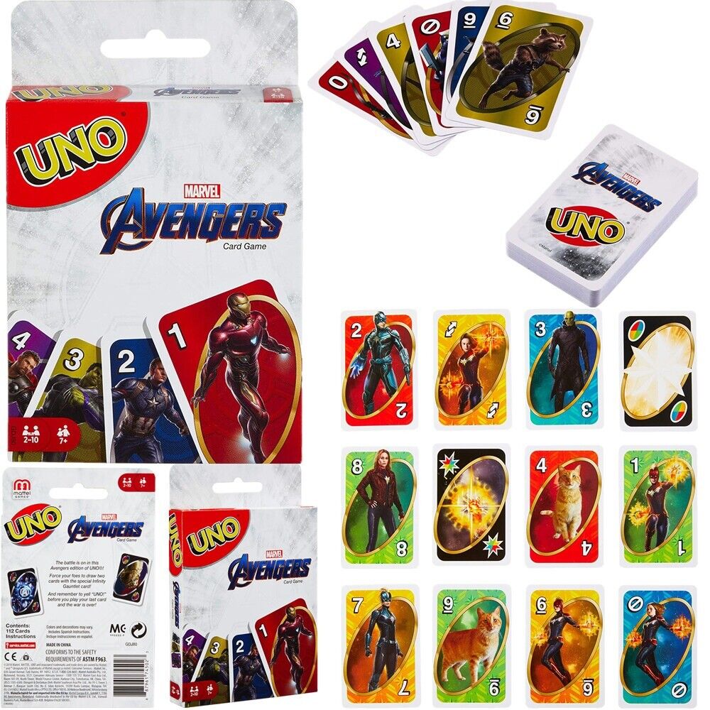 Avengers Card Game Family Kids Card Game Birthday Present Gift Fun