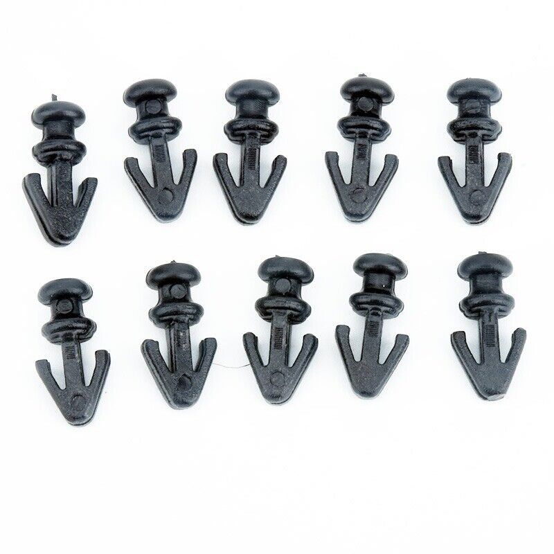 10x Lower Weatherstrip Car Door Seal Sill Sealing Strip Clips Fastener Rivet