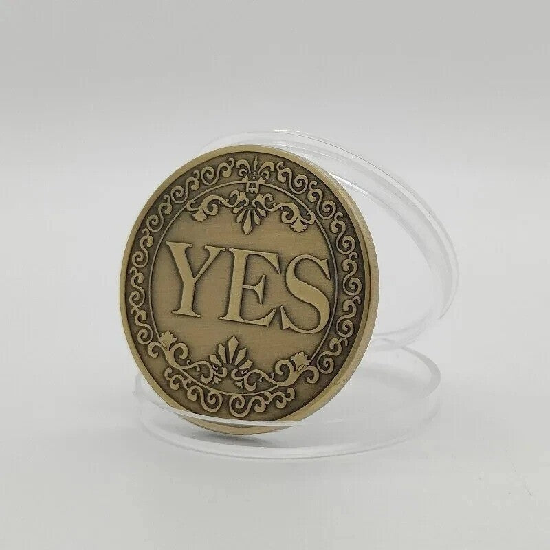 Bronze Yes or No Commemorative Coin Souvenir Non Currency Coin