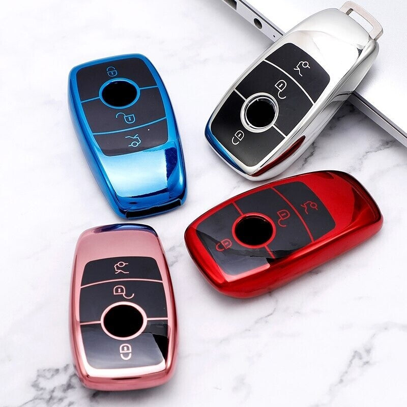 Remote Key Fob Cover for Mercedes Benz A C E S G Class GLC CLA CLE W205 W213