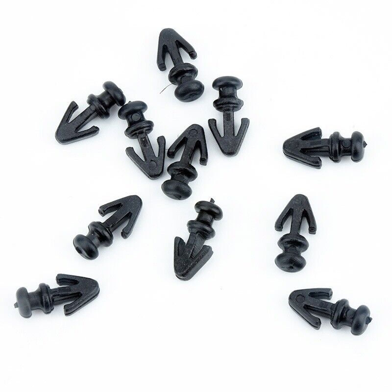 10x Lower Weatherstrip Car Door Seal Sill Sealing Strip Clips Fastener Rivet