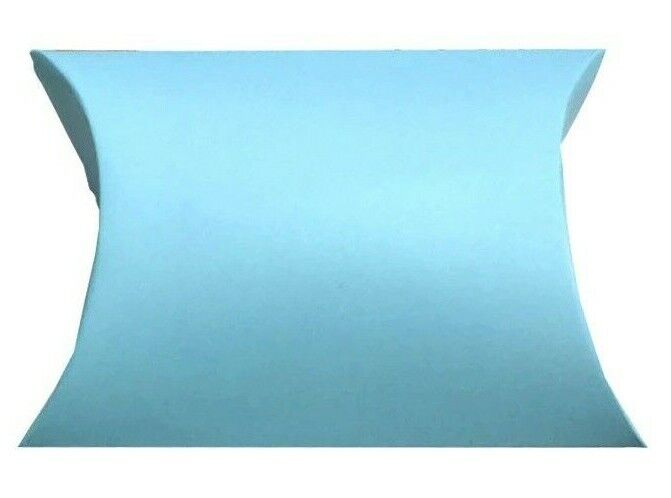 5x Blue Pillow Shape Gift Candy Wedding Party Craft Paper Boxes