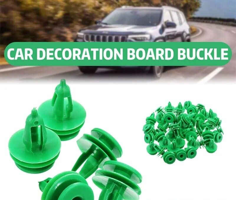 10x Car Door Panel Trim Fasteners Plastic Green Clips for Chrysler WJ For Jeep