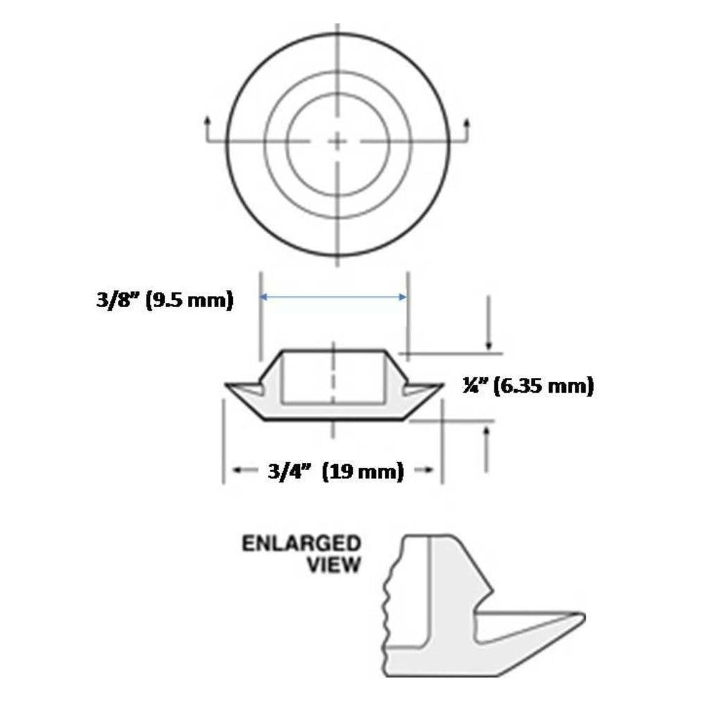 10x Car Door Rubber Caps Universal Metal Hole Plugs
