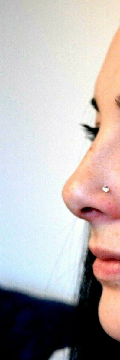  Brand New Silver Nose Stud (925 Sterling Silver 3 mm) Nose Piercing Jewelry 