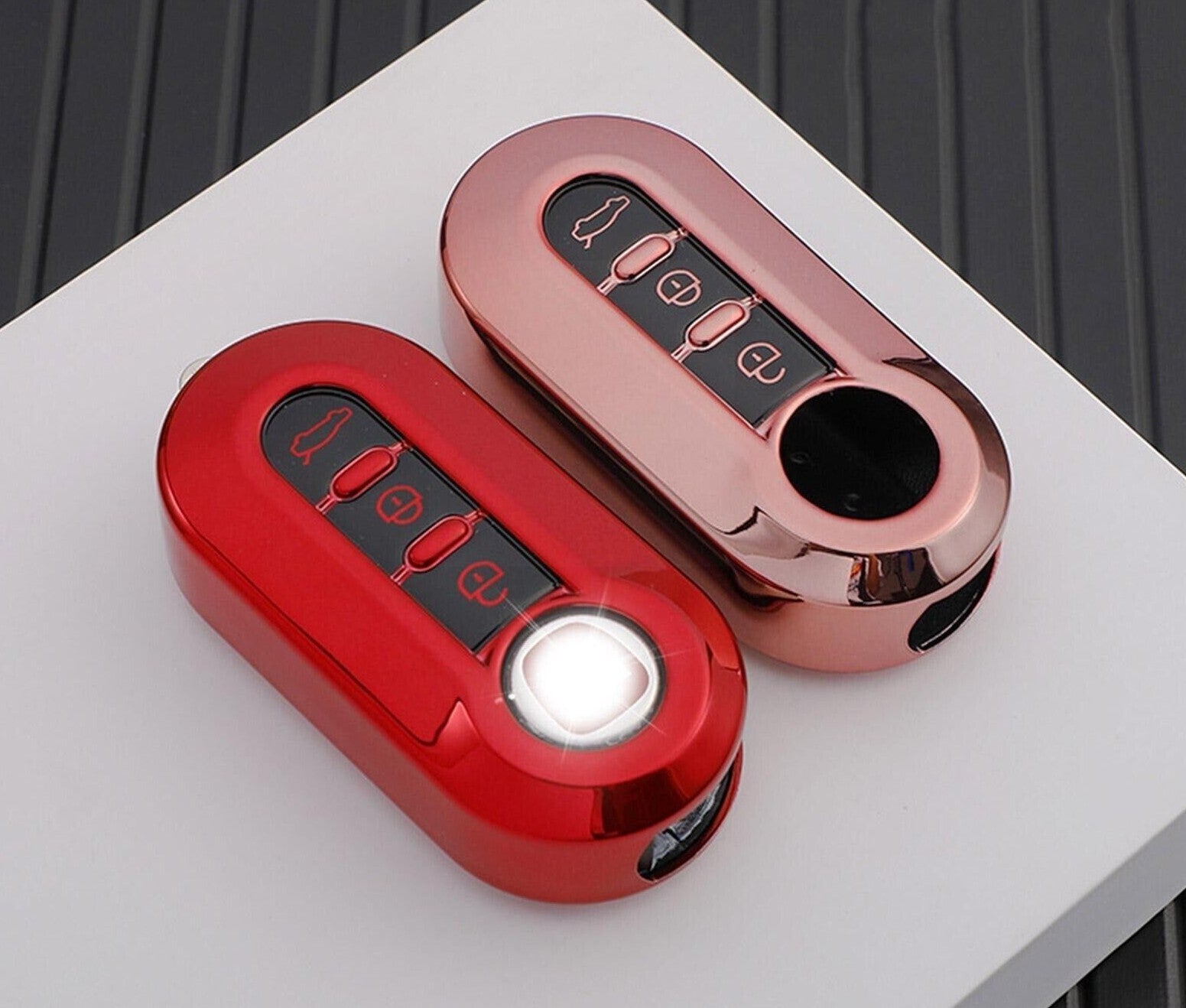 TPU Remote Key Case Cover for Fiat 500 Panda Ducato 500L Punto Bravo