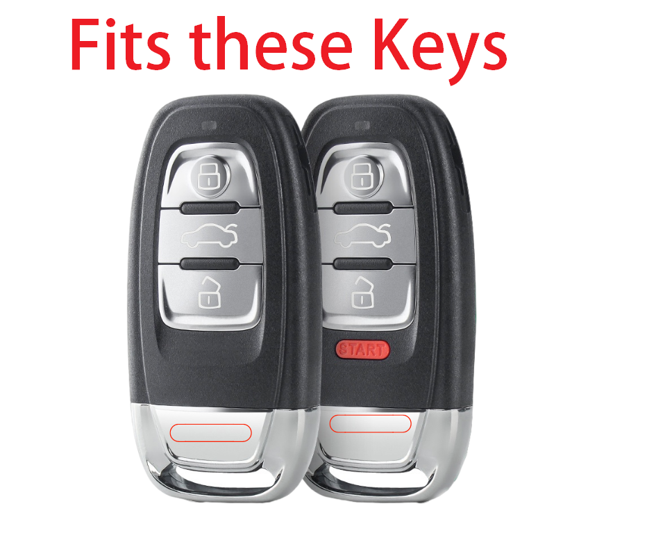 3 Button Silicone Key Cover Case Holder for Audi A3 A4 A6 A8 TT