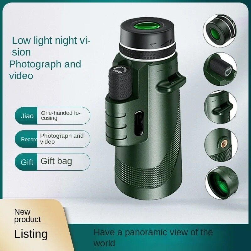 High Definition Single Tube Telescope Compact and Portable Day and Night