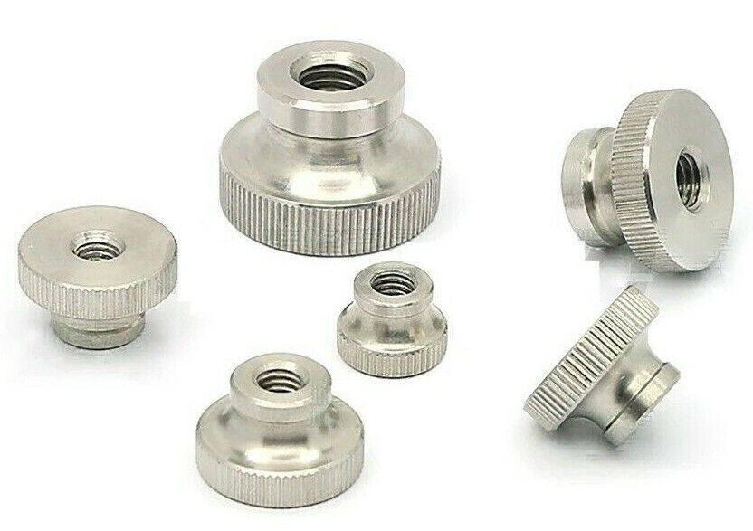 Nickel Plated Knurled Thumb Nuts GB806 Hand Tighten Nuts M3 M4 M5 M6 M8 M10