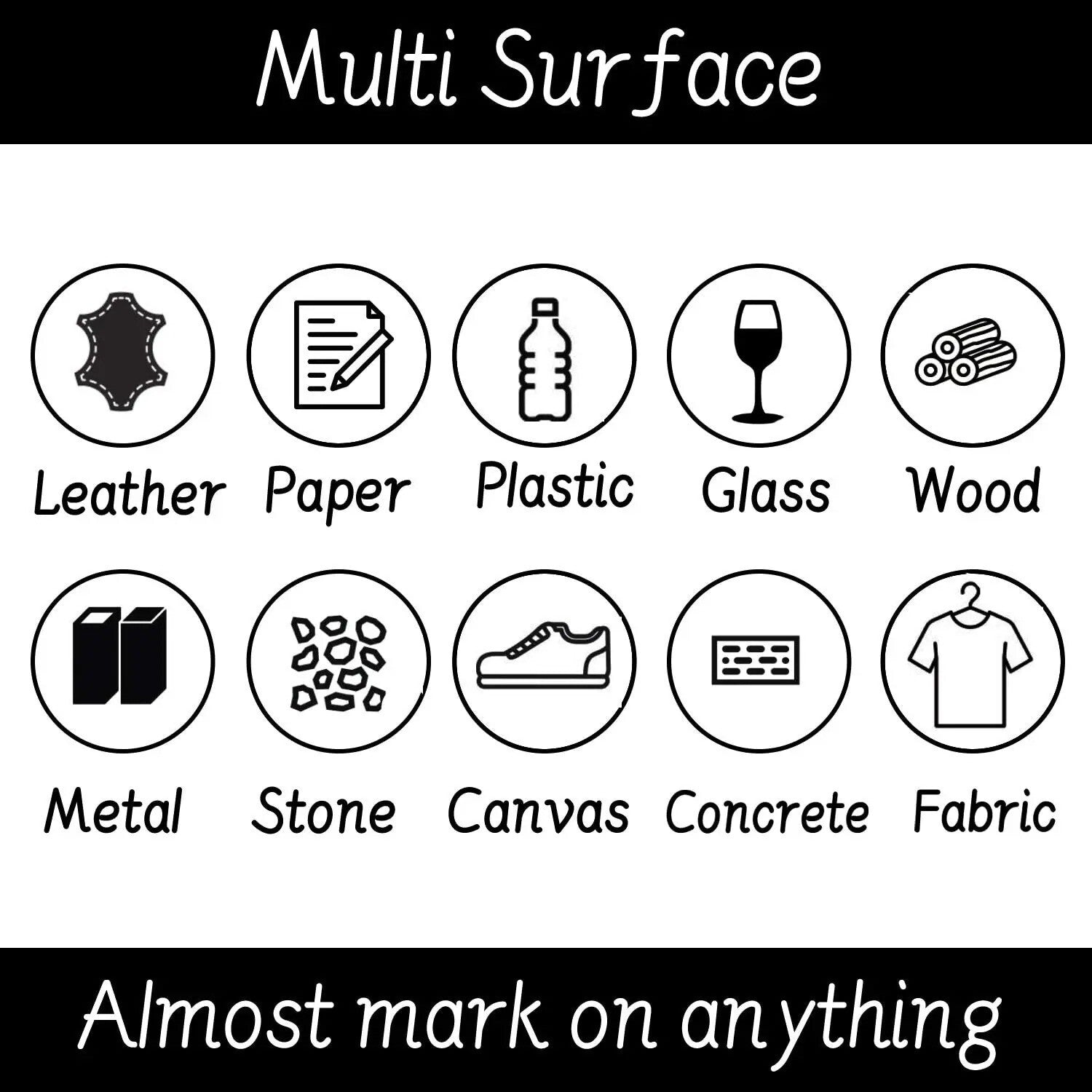 1x Permanent Marker Pen Manga Drawing Marker Black Colour Waterproof Ink