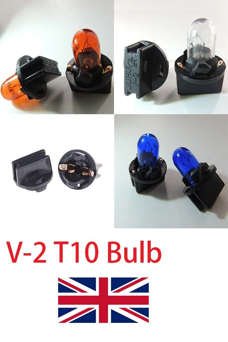 V-2 T10 194 168 W5W 5W and T10 Bases Signal Interior Car Light Lamp