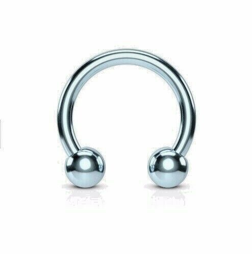 NOSE STUD PIERCING STAINLESS 316L  HORSESHOE (1.2*8*3mm)