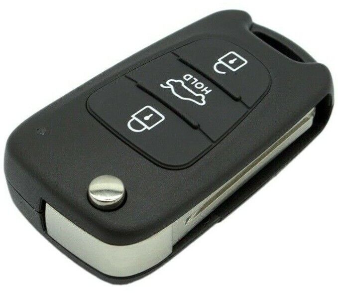 3 BUTTON FLIP CAR REMOTE KEY FOB CASE FOR HYUNDAI AND KIA