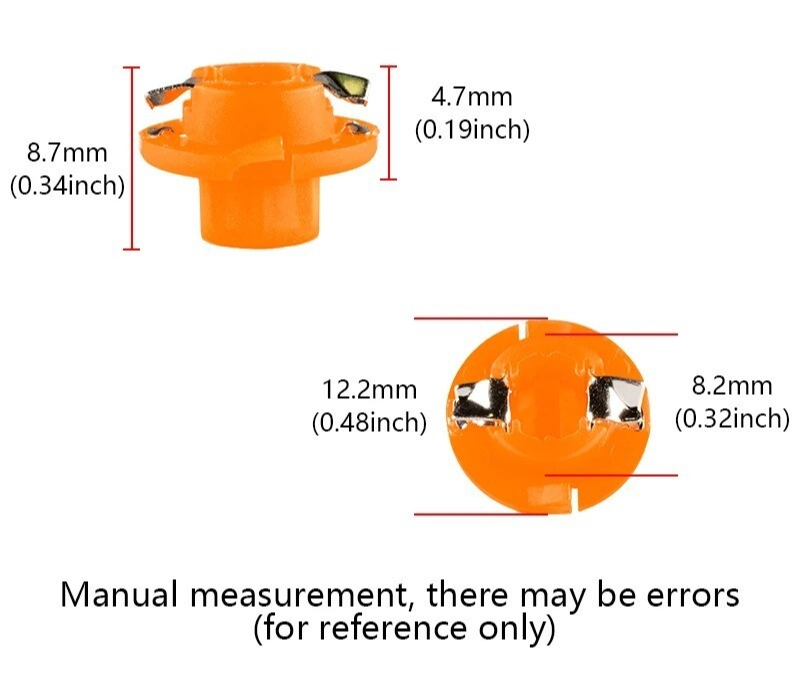 10x Signal Lamp B8.4D Twist Socket Instrument Panel Cluster Socket Lamp Holders