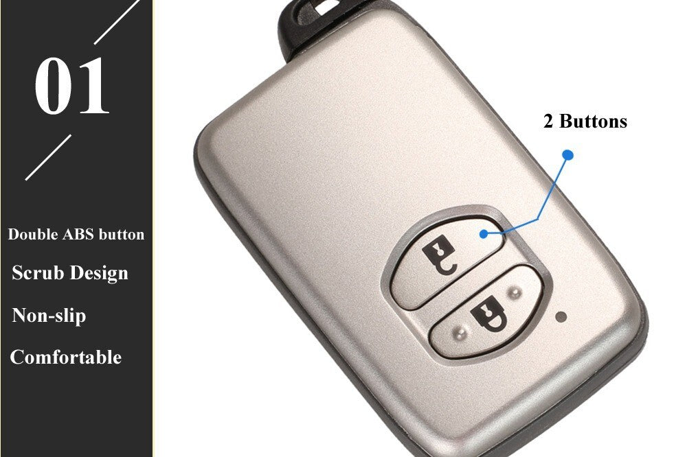 2 Button Remote Key Shell Fob Case fits Toyota Prius Land Cruiser Avalon Prado