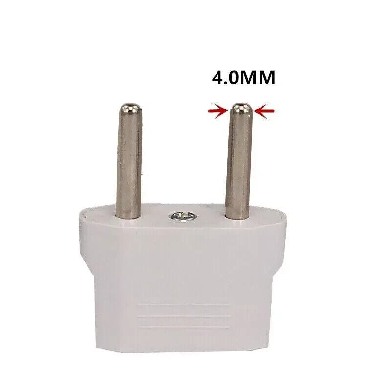 US/AU to EU 2 Pin Power Travel Adapter Converter 250V Wall Plug