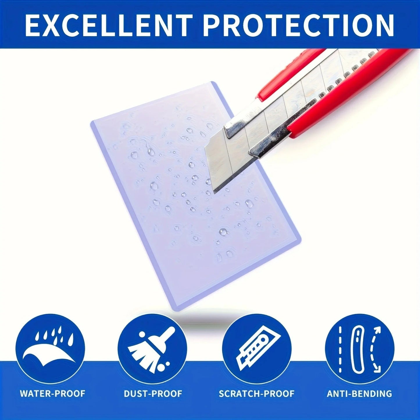 1x Baseball Card Sleeve Hard Plastic Card Protector Game Trading Card Sleeve