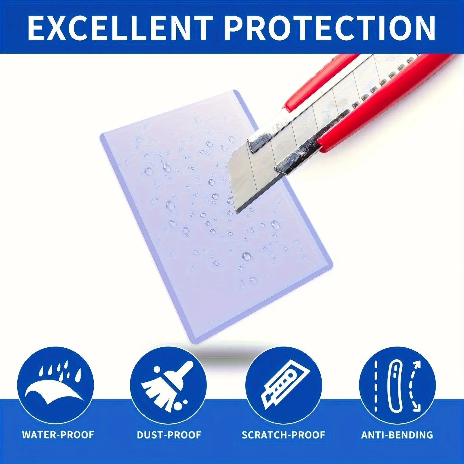 1x Baseball Card Sleeve Hard Plastic Card Protector Game Trading Card Sleeve