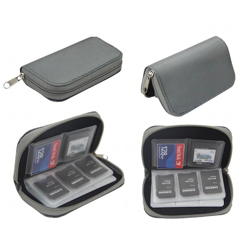 22 in 1 Game Memory Card Storage Bag Carrying Case Holder for CF/SD/Micro SD/SDH