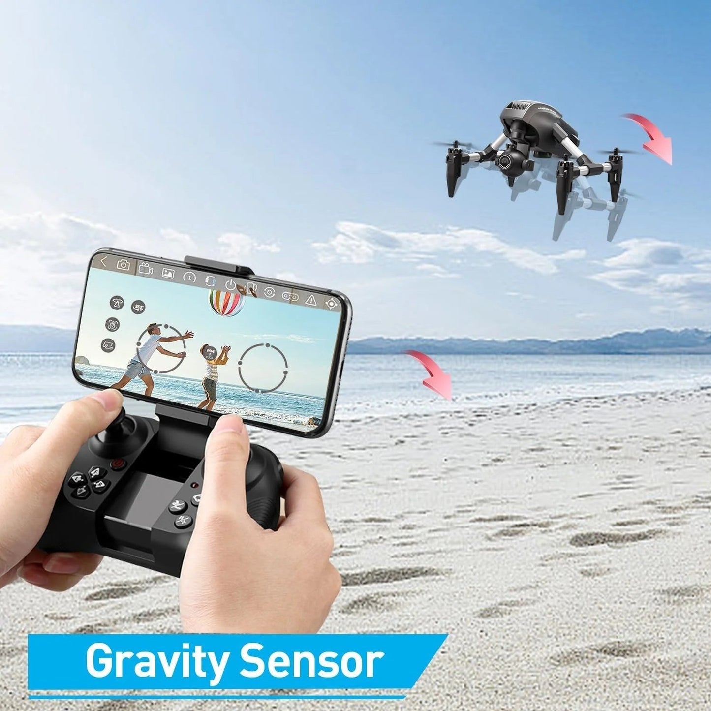 Small Drone Wide Angle HD 4K/1080P Camera Height Hold Quadcopter V42 WIFI FPV