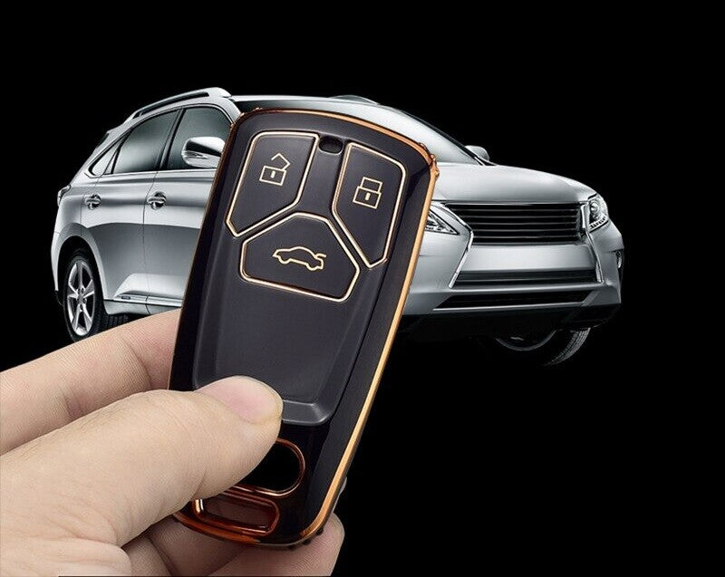 Car Key Case Cover for Audi A4 B9 A5 A6 8S 8W Q5 Q7 4M S4 S5 S7 TT TTS RS